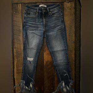 Kancan ankle cropped jeans, size 25